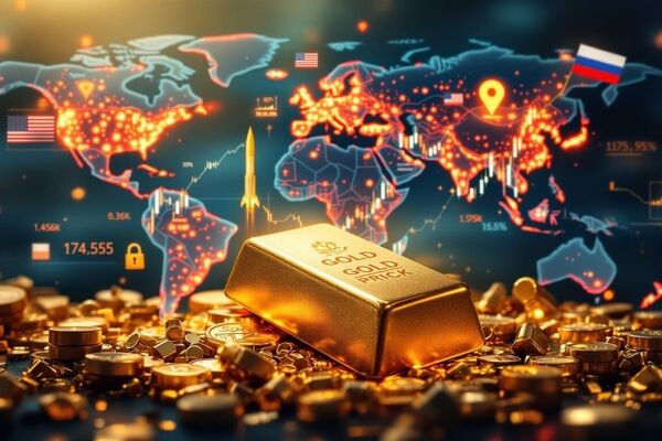 کاهش بیش از ۴درصدی قیمت طلای جهانی