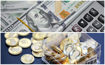ریزش همزمان قیمت دلار، سکه و طلا