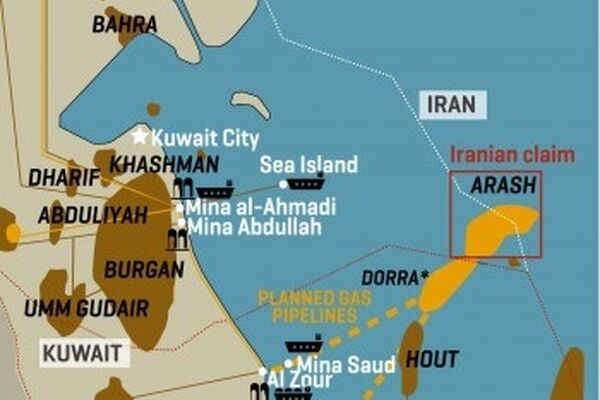 کویت: ایران حقی در میدان گازی آرش ندارد